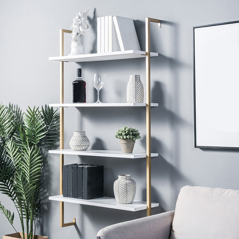 Industrial Wall Mounted Bookshelf Iron Frame Solid Wood Shelf Bookshelf Clearhalo 'Bookcases' 'furn' 'furn_bookcases' 'Furniture' 'furniture_bookcases' 'kitchen' 'kitchen_bookcases' 'Living Room Furniture' 'Office Furniture' 4823201