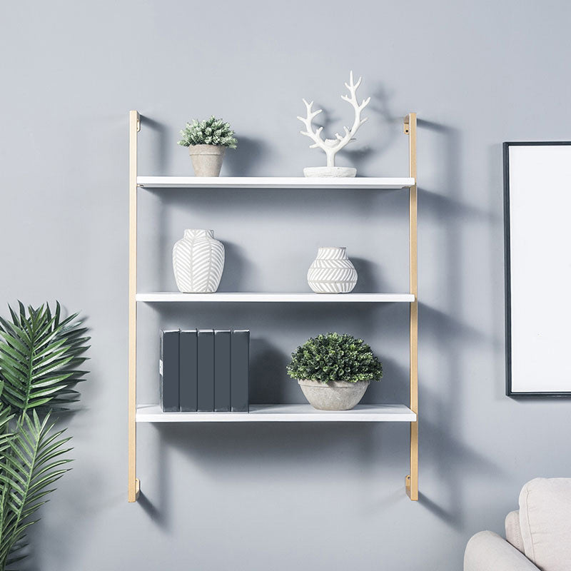Industrial Wall Mounted Bookshelf Iron Frame Solid Wood Shelf Bookshelf Clearhalo 'Bookcases' 'furn' 'furn_bookcases' 'Furniture' 'furniture_bookcases' 'kitchen' 'kitchen_bookcases' 'Living Room Furniture' 'Office Furniture' 4823225