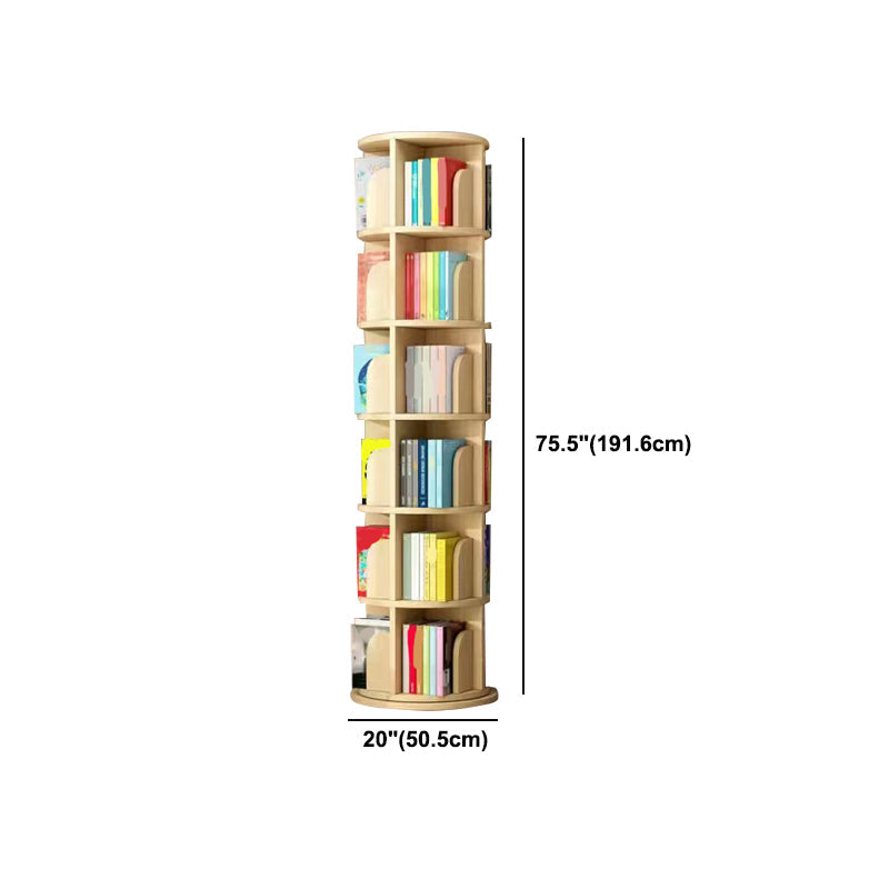 Scandinavian Style Bookshelf Closed Back Solid Wood Bookcase for Home Office Study Room Clearhalo 'Bookcases' 'furn' 'furn_bookcases' 'Furniture' 'furniture_bookcases' 'kitchen' 'kitchen_bookcases' 'Living Room Furniture' 'Office Furniture' 4823265