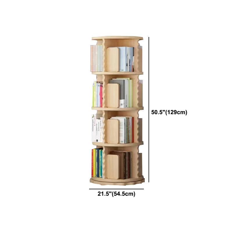 Scandinavian Style Bookshelf Closed Back Solid Wood Bookcase for Home Office Study Room Clearhalo 'Bookcases' 'furn' 'furn_bookcases' 'Furniture' 'furniture_bookcases' 'kitchen' 'kitchen_bookcases' 'Living Room Furniture' 'Office Furniture' 4823268