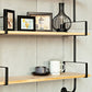 9.84"W Bookshelf Industrial Style Wall Mounted Solid Wood Bookcase for Home Office Clearhalo 'Bookcases' 'furn' 'furn_bookcases' 'Furniture' 'furniture_bookcases' 'kitchen' 'kitchen_bookcases' 'Living Room Furniture' 'Office Furniture' 4823273