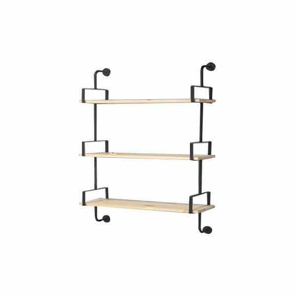 9.84"W Bookshelf Industrial Style Wall Mounted Solid Wood Bookcase for Home Office 39.4"L x 9.8"W x 43.3"H Clearhalo 'Bookcases' 'furn' 'furn_bookcases' 'Furniture' 'furniture_bookcases' 'kitchen' 'kitchen_bookcases' 'Living Room Furniture' 'Office Furniture' 4823279