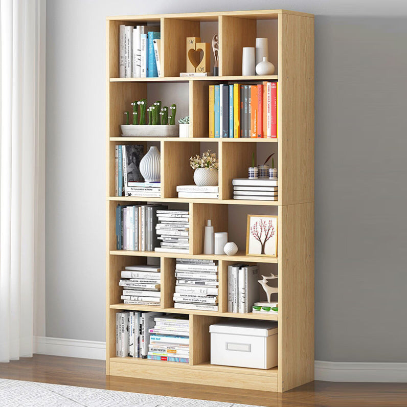Scandinavian Style Bookshelf Engineered Wood Bookcase for Home Office Study Room Clearhalo 'Bookcases' 'Furniture' 'furniture_bookcases' 'kitchen' 'kitchen_bookcases' 'Living Room Furniture' 'Office Furniture' 4823298