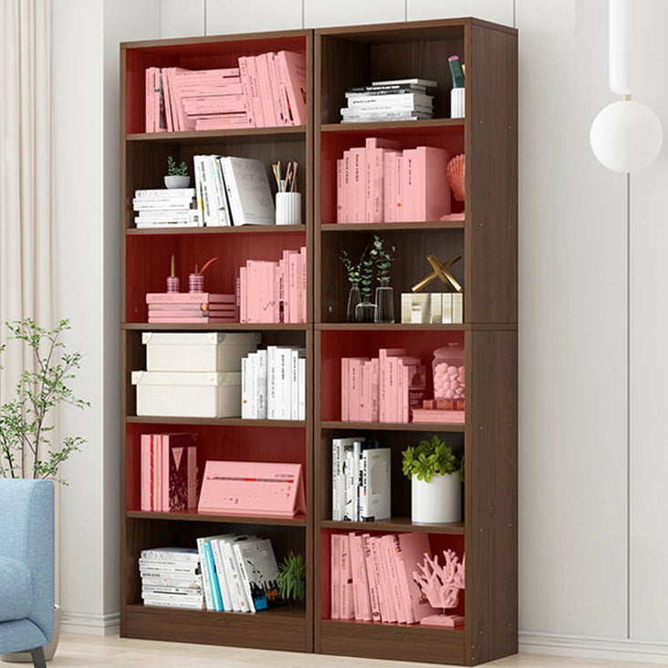 Scandinavian Style Bookshelf Engineered Wood Bookcase for Home Office Study Room Clearhalo 'Bookcases' 'Furniture' 'furniture_bookcases' 'kitchen' 'kitchen_bookcases' 'Living Room Furniture' 'Office Furniture' 4823308