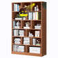 Scandinavian Style Bookshelf Engineered Wood Bookcase for Home Office Study Room Coffee 39.4"L x 9.4"W x 70.9"H Clearhalo 'Bookcases' 'Furniture' 'furniture_bookcases' 'kitchen' 'kitchen_bookcases' 'Living Room Furniture' 'Office Furniture' 4823312