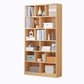 Scandinavian Style Bookshelf Engineered Wood Bookcase for Home Office Study Room Natural 31.5"L x 9.4"W x 70.1"H Clearhalo 'Bookcases' 'Furniture' 'furniture_bookcases' 'kitchen' 'kitchen_bookcases' 'Living Room Furniture' 'Office Furniture' 4823316