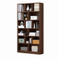 Scandinavian Style Bookshelf Engineered Wood Bookcase for Home Office Study Room Brown 31.5"L x 9.4"W x 70.1"H Clearhalo 'Bookcases' 'Furniture' 'furniture_bookcases' 'kitchen' 'kitchen_bookcases' 'Living Room Furniture' 'Office Furniture' 4823318