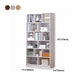 Scandinavian Style Bookshelf Engineered Wood Bookcase for Home Office Study Room Clearhalo 'Bookcases' 'Furniture' 'furniture_bookcases' 'kitchen' 'kitchen_bookcases' 'Living Room Furniture' 'Office Furniture' 4823330