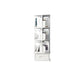Scandinavian Style Bookshelf Open Back Bookcase for Home and Office Study Room 16.9"L x 16.9"W x 45.1"H White Clearhalo 'Bookcases' 'furn' 'furn_bookcases' 'Furniture' 'furniture_bookcases' 'kitchen' 'kitchen_bookcases' 'Living Room Furniture' 'Office Furniture' 4823334