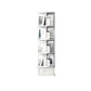 Scandinavian Style Bookshelf Open Back Bookcase for Home and Office Study Room 16.9"L x 16.9"W x 57.5"H White Clearhalo 'Bookcases' 'furn' 'furn_bookcases' 'Furniture' 'furniture_bookcases' 'kitchen' 'kitchen_bookcases' 'Living Room Furniture' 'Office Furniture' 4823336