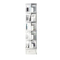 Scandinavian Style Bookshelf Open Back Bookcase for Home and Office Study Room 16.9"L x 16.9"W x 69.7"H White Clearhalo 'Bookcases' 'furn' 'furn_bookcases' 'Furniture' 'furniture_bookcases' 'kitchen' 'kitchen_bookcases' 'Living Room Furniture' 'Office Furniture' 4823338