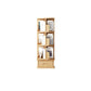 Scandinavian Style Bookshelf Open Back Bookcase for Home and Office Study Room 16.9"L x 16.9"W x 45.1"H Natural Clearhalo 'Bookcases' 'furn' 'furn_bookcases' 'Furniture' 'furniture_bookcases' 'kitchen' 'kitchen_bookcases' 'Living Room Furniture' 'Office Furniture' 4823345