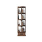 Scandinavian Style Bookshelf Open Back Bookcase for Home and Office Study Room 16.9"L x 16.9"W x 57.5"H Brown Clearhalo 'Bookcases' 'furn' 'furn_bookcases' 'Furniture' 'furniture_bookcases' 'kitchen' 'kitchen_bookcases' 'Living Room Furniture' 'Office Furniture' 4823361