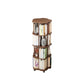 Scandinavian Style Bookshelf Open Back Bookcase for Home and Office Study Room 18.9"L x 18.9"W x 50.2"H Brown Clearhalo 'Bookcases' 'furn' 'furn_bookcases' 'Furniture' 'furniture_bookcases' 'kitchen' 'kitchen_bookcases' 'Living Room Furniture' 'Office Furniture' 4823363