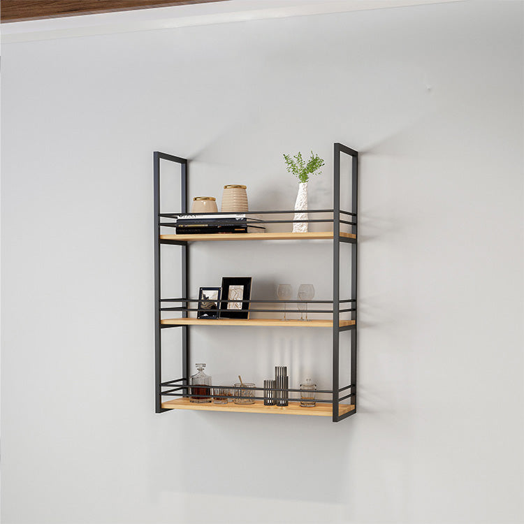 11.81"W Bookshelf Industrial Style Wall Mounted Bookcase for Home Office Clearhalo 'Bookcases' 'furn' 'furn_bookcases' 'Furniture' 'furniture_bookcases' 'kitchen' 'kitchen_bookcases' 'Living Room Furniture' 'Office Furniture' 4823375