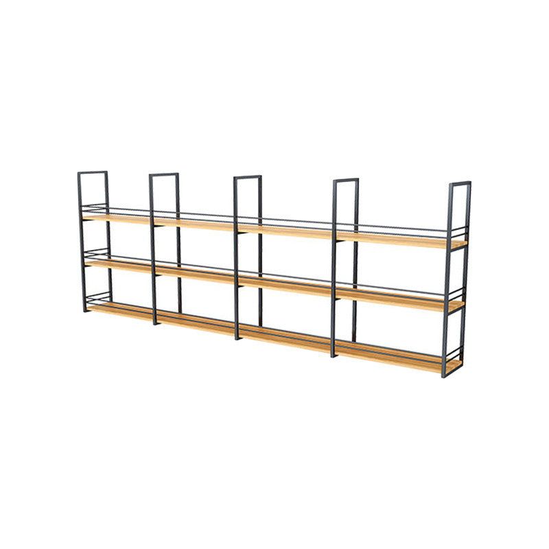 11.81"W Bookshelf Industrial Style Wall Mounted Bookcase for Home Office 118.1"L x 11.8"W x 43.3"H Clearhalo 'Bookcases' 'furn' 'furn_bookcases' 'Furniture' 'furniture_bookcases' 'kitchen' 'kitchen_bookcases' 'Living Room Furniture' 'Office Furniture' 4823385