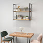 11.81"W Bookshelf Industrial Style Wall Mounted Bookcase for Home Office Clearhalo 'Bookcases' 'furn' 'furn_bookcases' 'Furniture' 'furniture_bookcases' 'kitchen' 'kitchen_bookcases' 'Living Room Furniture' 'Office Furniture' 4823393