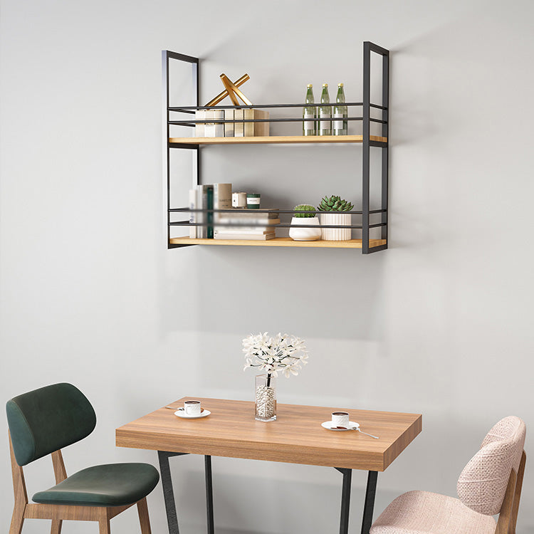 11.81"W Bookshelf Industrial Style Wall Mounted Bookcase for Home Office Clearhalo 'Bookcases' 'furn' 'furn_bookcases' 'Furniture' 'furniture_bookcases' 'kitchen' 'kitchen_bookcases' 'Living Room Furniture' 'Office Furniture' 4823393