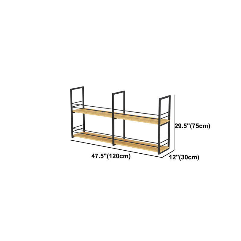 11.81"W Bookshelf Industrial Style Wall Mounted Bookcase for Home Office Clearhalo 'Bookcases' 'furn' 'furn_bookcases' 'Furniture' 'furniture_bookcases' 'kitchen' 'kitchen_bookcases' 'Living Room Furniture' 'Office Furniture' 4823398