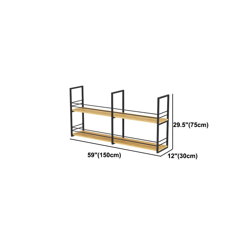 11.81"W Bookshelf Industrial Style Wall Mounted Bookcase for Home Office Clearhalo 'Bookcases' 'furn' 'furn_bookcases' 'Furniture' 'furniture_bookcases' 'kitchen' 'kitchen_bookcases' 'Living Room Furniture' 'Office Furniture' 4823399