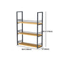 11.81"W Bookshelf Industrial Style Wall Mounted Bookcase for Home Office Clearhalo 'Bookcases' 'furn' 'furn_bookcases' 'Furniture' 'furniture_bookcases' 'kitchen' 'kitchen_bookcases' 'Living Room Furniture' 'Office Furniture' 4823406