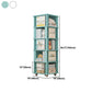 Scandinavian Manufactured Wood Corner Bookshelf Vertical Bookshelf with Caster Wheels Clearhalo 'Bookcases' 'furn' 'furn_bookcases' 'Furniture' 'furniture_bookcases' 'kitchen' 'kitchen_bookcases' 'Living Room Furniture' 'Office Furniture' 4823437