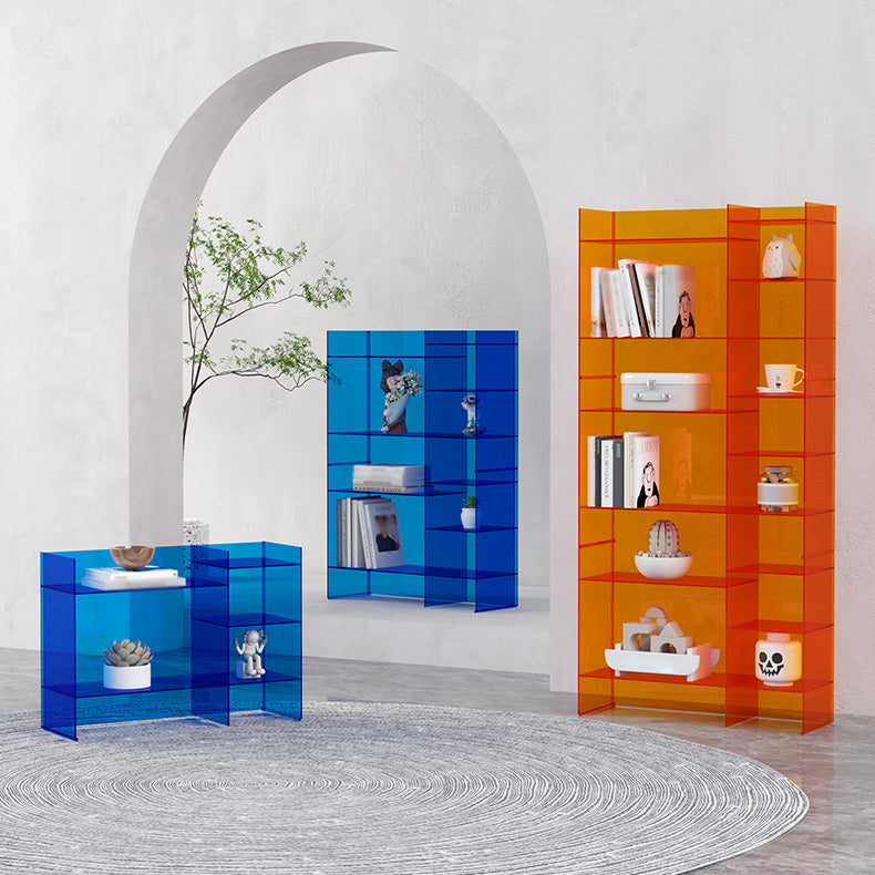 Closed Back Bookcase Scandinavian Style Bookshelf for Home Office Clearhalo 'Bookcases' 'furn' 'furn_bookcases' 'Furniture' 'furniture_bookcases' 'kitchen' 'kitchen_bookcases' 'Living Room Furniture' 'Office Furniture' 4823455