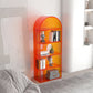 Acrylic Bookshelf Scandinavian Style Orange Open Back Bookcase for Home Office Study Room Clearhalo 'Bookcases' 'furn' 'furn_bookcases' 'Furniture' 'furniture_bookcases' 'kitchen' 'kitchen_bookcases' 'Living Room Furniture' 'Office Furniture' 4823462