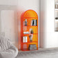 Acrylic Bookshelf Scandinavian Style Orange Open Back Bookcase for Home Office Study Room Clearhalo 'Bookcases' 'furn' 'furn_bookcases' 'Furniture' 'furniture_bookcases' 'kitchen' 'kitchen_bookcases' 'Living Room Furniture' 'Office Furniture' 4823464