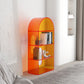 Acrylic Bookshelf Scandinavian Style Orange Open Back Bookcase for Home Office Study Room Clearhalo 'Bookcases' 'furn' 'furn_bookcases' 'Furniture' 'furniture_bookcases' 'kitchen' 'kitchen_bookcases' 'Living Room Furniture' 'Office Furniture' 4823466