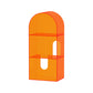Acrylic Bookshelf Scandinavian Style Orange Open Back Bookcase for Home Office Study Room Clearhalo 'Bookcases' 'furn' 'furn_bookcases' 'Furniture' 'furniture_bookcases' 'kitchen' 'kitchen_bookcases' 'Living Room Furniture' 'Office Furniture' 4823468