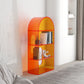 Acrylic Bookshelf Scandinavian Style Orange Open Back Bookcase for Home Office Study Room Clearhalo 'Bookcases' 'furn' 'furn_bookcases' 'Furniture' 'furniture_bookcases' 'kitchen' 'kitchen_bookcases' 'Living Room Furniture' 'Office Furniture' 4823473