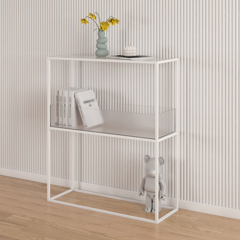 Scandinavian Style Shelf Bookcase Acrylic Bookcase for Office and Home 28.7"L x 10.6"W x 34.3"H Clear Clearhalo 'Bookcases' 'furn' 'furn_bookcases' 'Furniture' 'furniture_bookcases' 'kitchen' 'kitchen_bookcases' 'Living Room Furniture' 'Office Furniture' 4823488