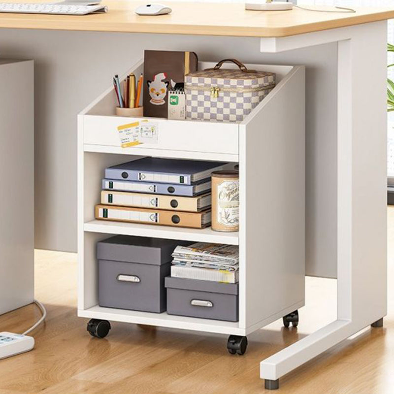 Modern Style Bookshelf Home Wooden Shelf Bookcase with Caster Wheels Clearhalo 'Bookcases' 'furn' 'furn_bookcases' 'Furniture' 'furniture_bookcases' 'kitchen' 'kitchen_bookcases' 'Living Room Furniture' 'Office Furniture' 4823511