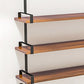 Industrial Wall Unit Bookshelf Black Iron Frame Brown Solid Wood Shelf Bookshelf Clearhalo 'Bookcases' 'furn' 'furn_bookcases' 'Furniture' 'furniture_bookcases' 'kitchen' 'kitchen_bookcases' 'Living Room Furniture' 'Office Furniture' 4826374