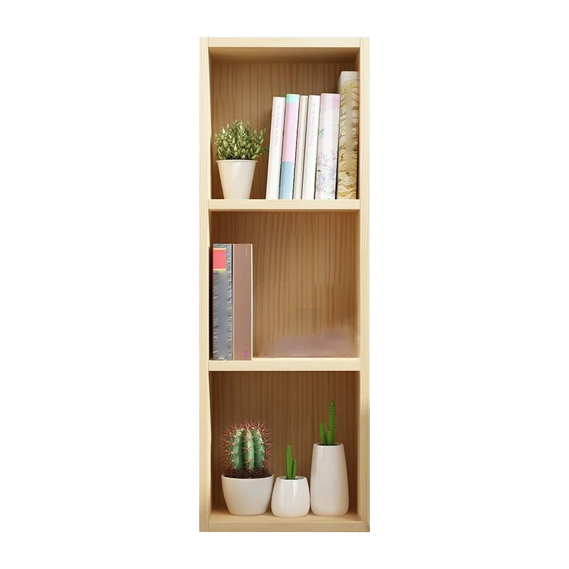 Scandinavian Pine Standard Bookshelf Vertical Closed Back Bookshelf for Living Room Bookcases Clearhalo 'Bookcases' 'furn' 'furn_bookcases' 'Furniture' 'furniture_bookcases' 'kitchen' 'kitchen_bookcases' 'Living Room Furniture' 'Office Furniture' 4826390