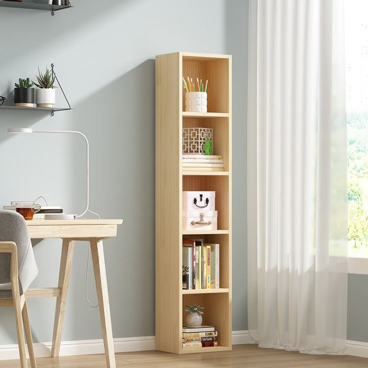 Scandinavian Pine Standard Bookshelf Vertical Closed Back Bookshelf for Living Room Clearhalo 'Bookcases' 'furn' 'furn_bookcases' 'Furniture' 'furniture_bookcases' 'kitchen' 'kitchen_bookcases' 'Living Room Furniture' 'Office Furniture' 4826393