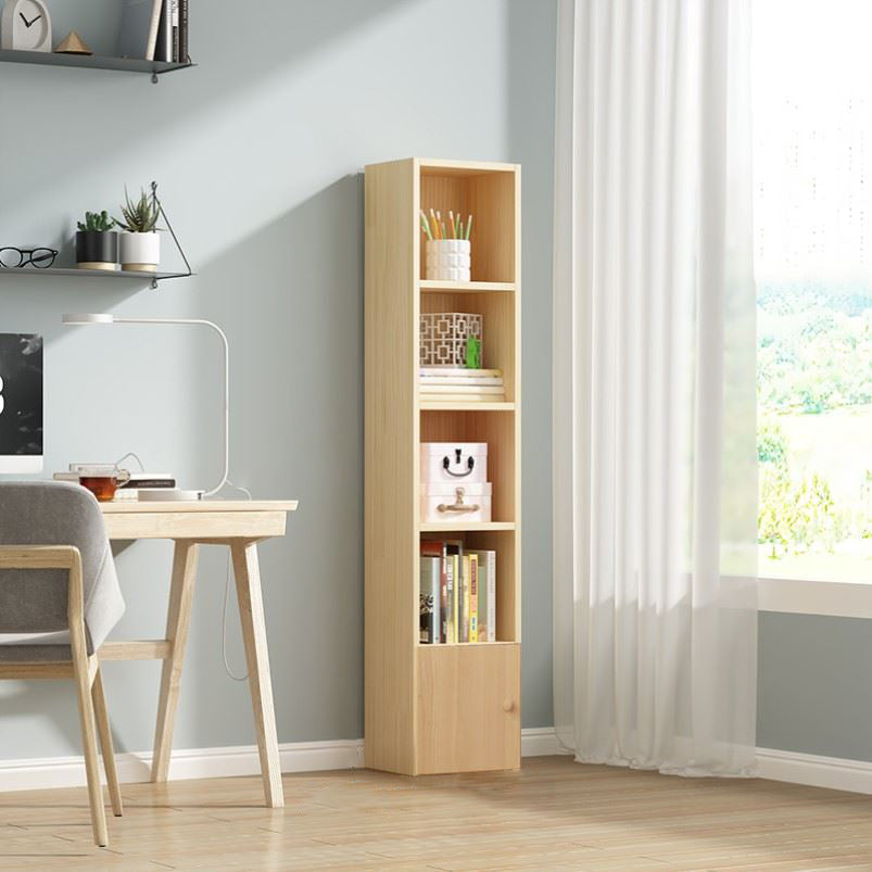 Scandinavian Pine Standard Bookshelf Vertical Closed Back Bookshelf for Living Room Clearhalo 'Bookcases' 'furn' 'furn_bookcases' 'Furniture' 'furniture_bookcases' 'kitchen' 'kitchen_bookcases' 'Living Room Furniture' 'Office Furniture' 4826408