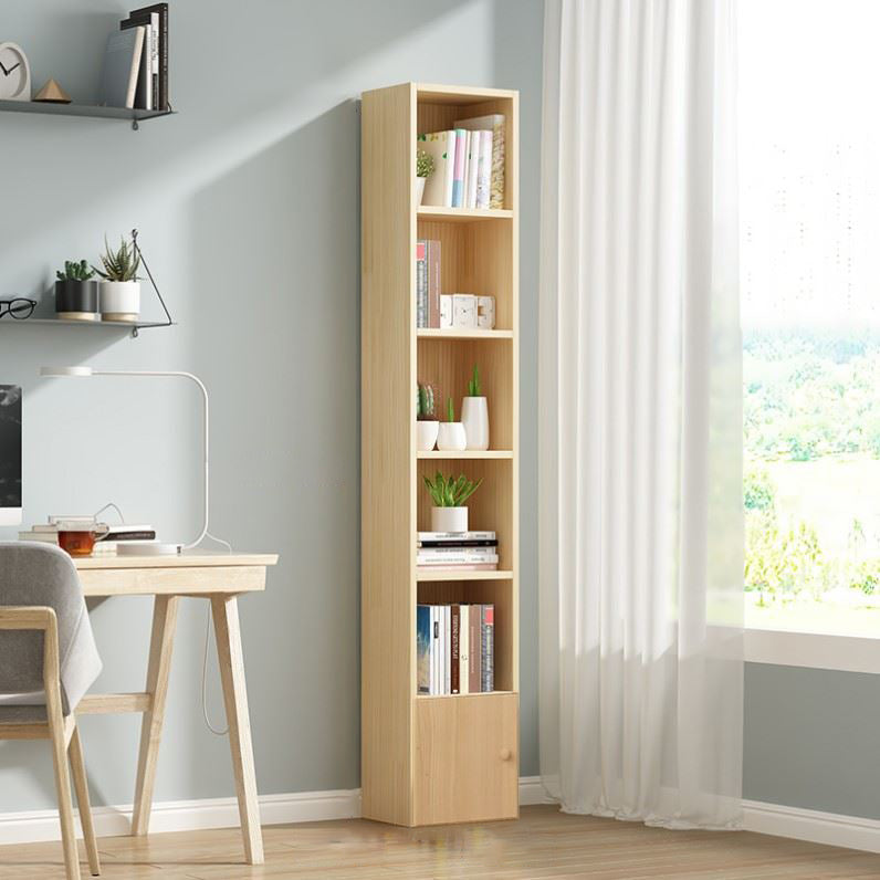 Scandinavian Pine Standard Bookshelf Vertical Closed Back Bookshelf for Living Room Clearhalo 'Bookcases' 'furn' 'furn_bookcases' 'Furniture' 'furniture_bookcases' 'kitchen' 'kitchen_bookcases' 'Living Room Furniture' 'Office Furniture' 4826409