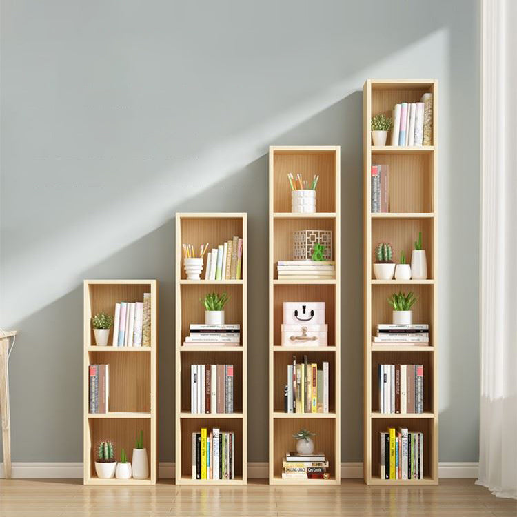 Scandinavian Pine Standard Bookshelf Vertical Closed Back Bookshelf for Living Room Clearhalo 'Bookcases' 'furn' 'furn_bookcases' 'Furniture' 'furniture_bookcases' 'kitchen' 'kitchen_bookcases' 'Living Room Furniture' 'Office Furniture' 4826411
