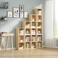 Scandinavian Pine Standard Bookshelf Vertical Closed Back Bookshelf for Living Room Clearhalo 'Bookcases' 'furn' 'furn_bookcases' 'Furniture' 'furniture_bookcases' 'kitchen' 'kitchen_bookcases' 'Living Room Furniture' 'Office Furniture' 4826413