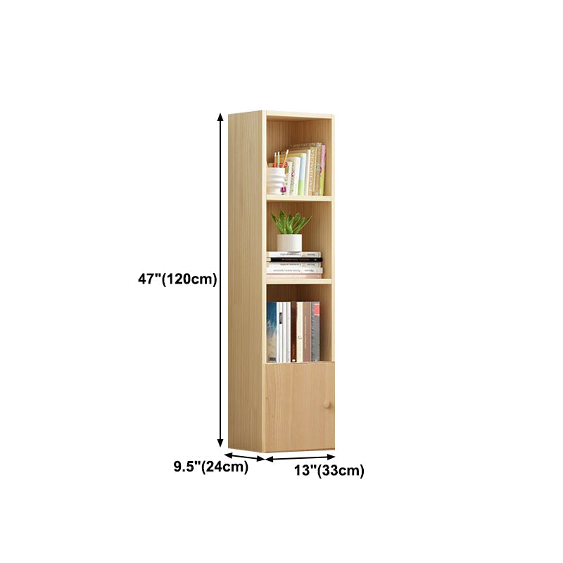 Scandinavian Pine Standard Bookshelf Vertical Closed Back Bookshelf for Living Room Clearhalo 'Bookcases' 'furn' 'furn_bookcases' 'Furniture' 'furniture_bookcases' 'kitchen' 'kitchen_bookcases' 'Living Room Furniture' 'Office Furniture' 4826417