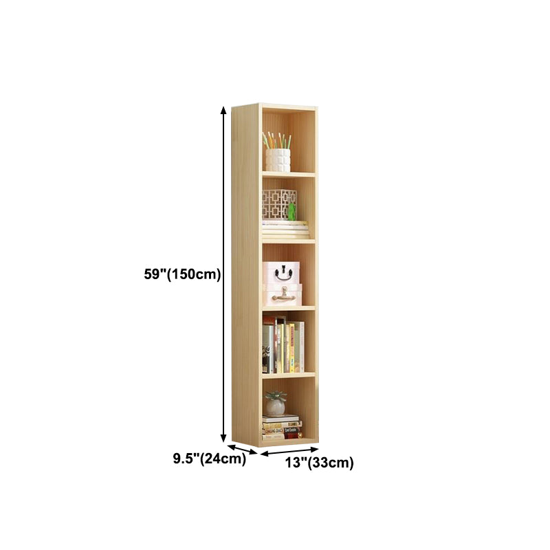 Scandinavian Pine Standard Bookshelf Vertical Closed Back Bookshelf for Living Room Clearhalo 'Bookcases' 'furn' 'furn_bookcases' 'Furniture' 'furniture_bookcases' 'kitchen' 'kitchen_bookcases' 'Living Room Furniture' 'Office Furniture' 4826418