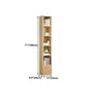 Scandinavian Pine Standard Bookshelf Vertical Closed Back Bookshelf for Living Room Clearhalo 'Bookcases' 'furn' 'furn_bookcases' 'Furniture' 'furniture_bookcases' 'kitchen' 'kitchen_bookcases' 'Living Room Furniture' 'Office Furniture' 4826421