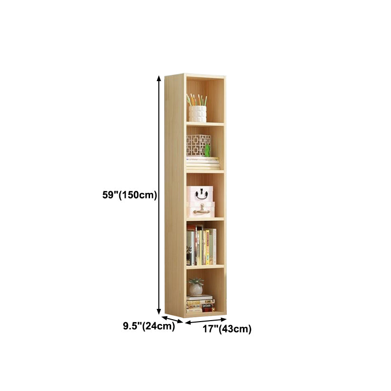 Scandinavian Pine Standard Bookshelf Vertical Closed Back Bookshelf for Living Room Clearhalo 'Bookcases' 'furn' 'furn_bookcases' 'Furniture' 'furniture_bookcases' 'kitchen' 'kitchen_bookcases' 'Living Room Furniture' 'Office Furniture' 4826428