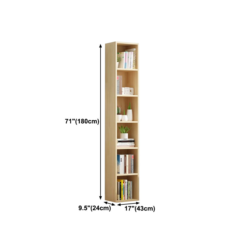 Scandinavian Pine Standard Bookshelf Vertical Closed Back Bookshelf for Living Room Clearhalo 'Bookcases' 'furn' 'furn_bookcases' 'Furniture' 'furniture_bookcases' 'kitchen' 'kitchen_bookcases' 'Living Room Furniture' 'Office Furniture' 4826430