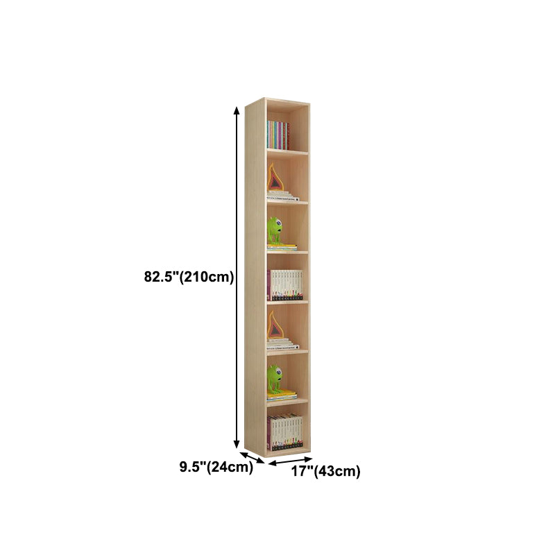 Scandinavian Pine Standard Bookshelf Vertical Closed Back Bookshelf for Living Room Clearhalo 'Bookcases' 'furn' 'furn_bookcases' 'Furniture' 'furniture_bookcases' 'kitchen' 'kitchen_bookcases' 'Living Room Furniture' 'Office Furniture' 4826432