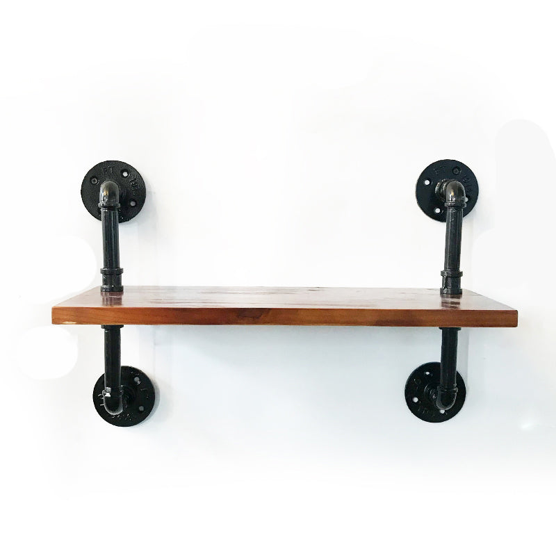 Industrial Style Bookshelf Wall Mounted Solid Wood Bookcase for Home Office 19.7"L x 7.9"W x 14.2"H Clearhalo 'Bookcases' 'furn' 'furn_bookcases' 'Furniture' 'furniture_bookcases' 'kitchen' 'kitchen_bookcases' 'Living Room Furniture' 'Office Furniture' 4826435