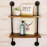 Industrial Style Bookshelf Wall Mounted Solid Wood Bookcase for Home Office Clearhalo 'Bookcases' 'furn' 'furn_bookcases' 'Furniture' 'furniture_bookcases' 'kitchen' 'kitchen_bookcases' 'Living Room Furniture' 'Office Furniture' 4826451