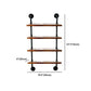 Industrial Style Bookshelf Wall Mounted Solid Wood Bookcase for Home Office Clearhalo 'Bookcases' 'furn' 'furn_bookcases' 'Furniture' 'furniture_bookcases' 'kitchen' 'kitchen_bookcases' 'Living Room Furniture' 'Office Furniture' 4826457